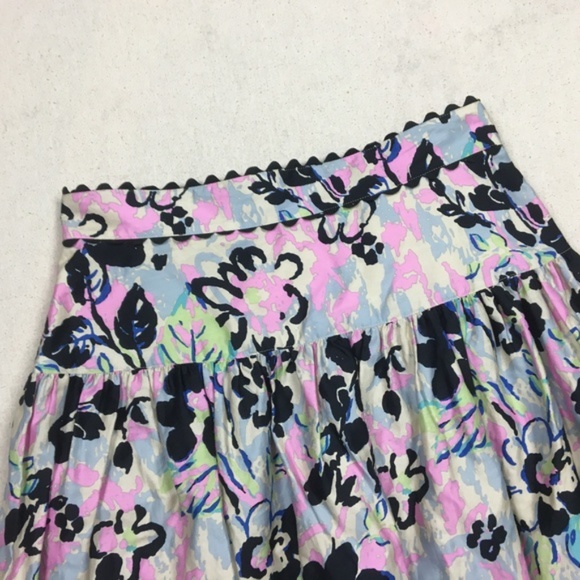 🌟HP🌟🧚‍♀️Anthropologie Anna Sui Pleated Floral Skirt EUC - Picture 5 of 6